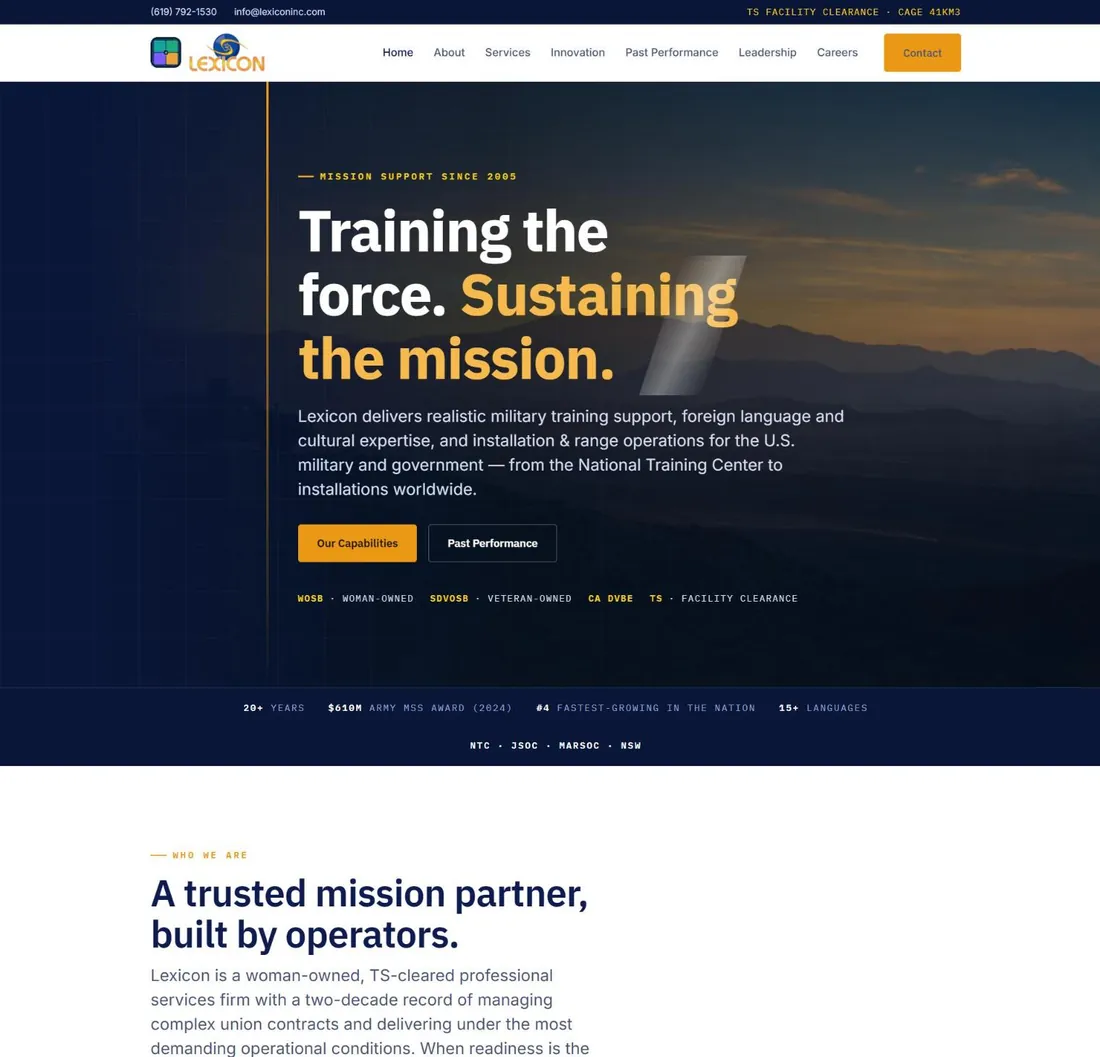 Lexicon, Inc. website home page